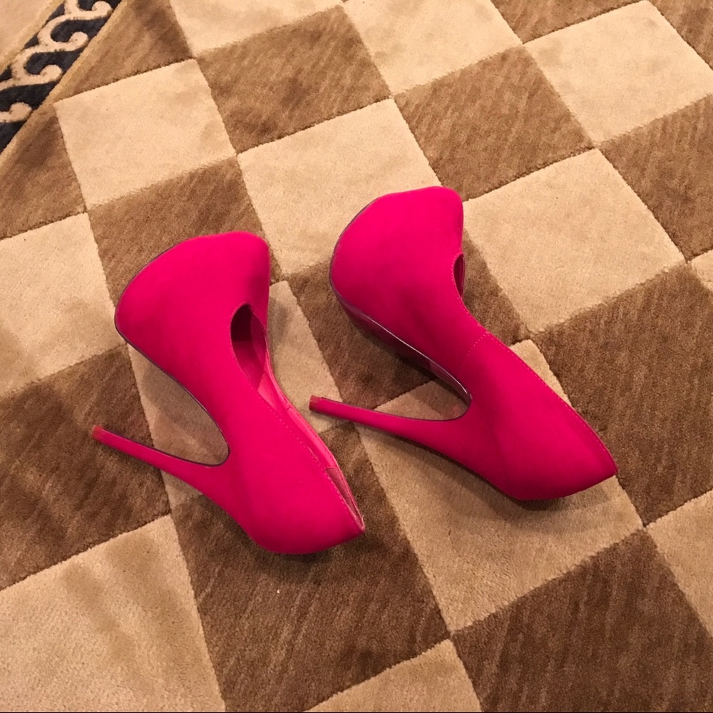 Super sexy Shiekh Raspberry pumps - Picture 4 of 7